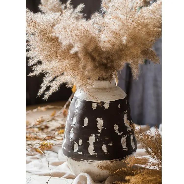 Handcrafted Ceramic Pottery Vase Brown by RusticReach