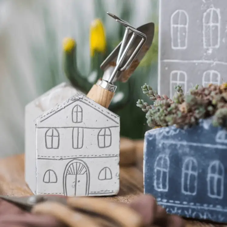 TinyHome Clay Planters by RusticReach