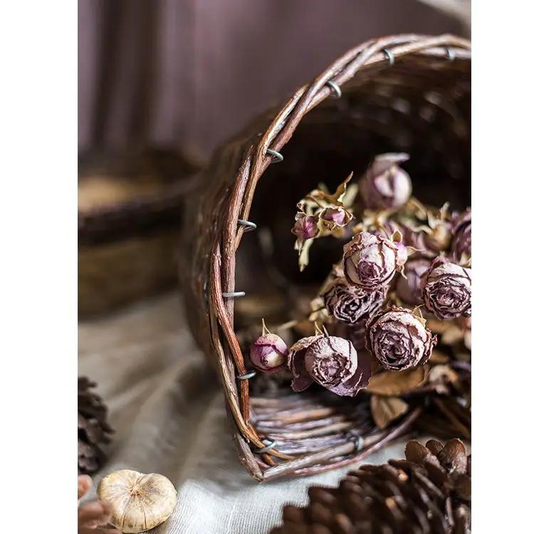 Horn Shape Willow Hanging Basket Planter by RusticReach