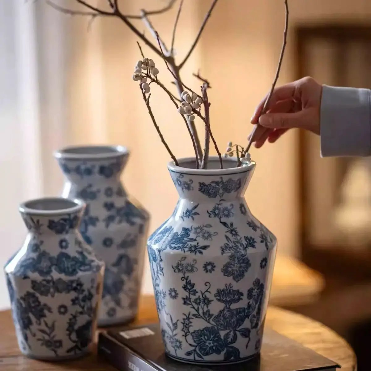 Indigo Porcelain Vase by RusticReach