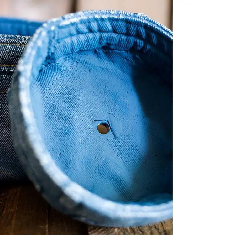Pants for Plants Blue Jeans Cement Flower Pot by RusticReach