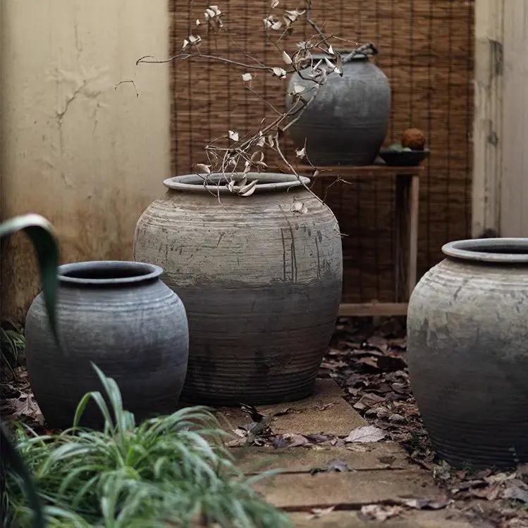 Large Antique Ceramic Pot by RusticReach