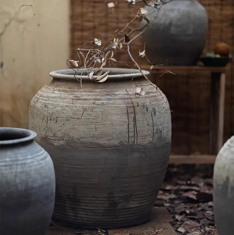 Large Antique Ceramic Pot by RusticReach