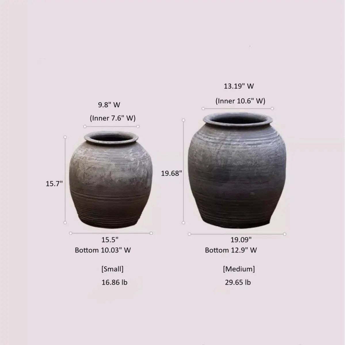 Large Antique Ceramic Pot by RusticReach