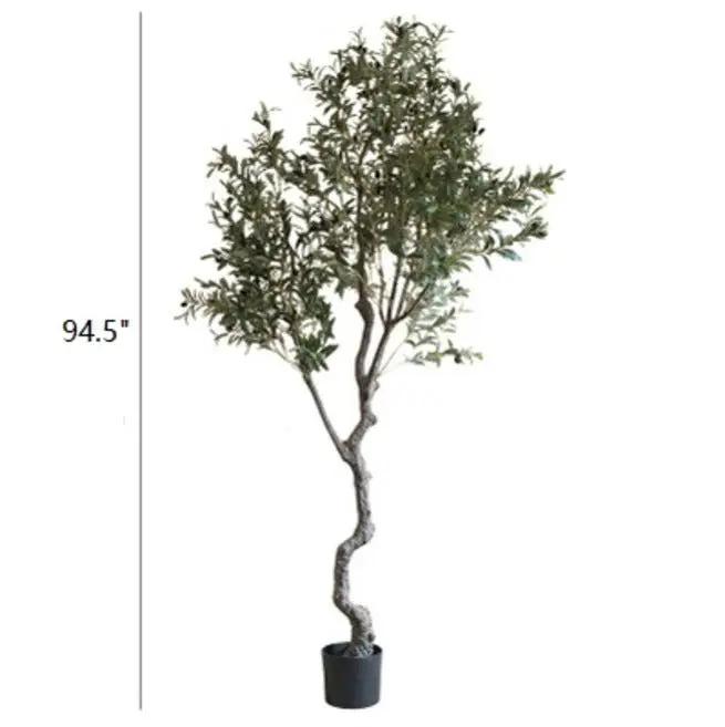 Large Artificial Olive Tree 94" Tall In Pot by RusticReach