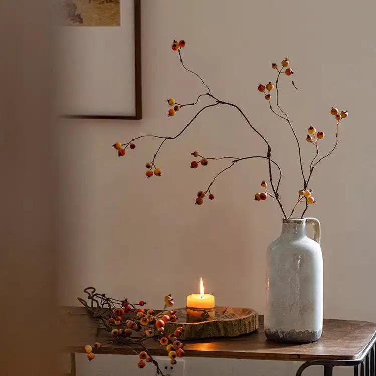 Leafless Berry Branch Stem 45.2" Tall by RusticReach