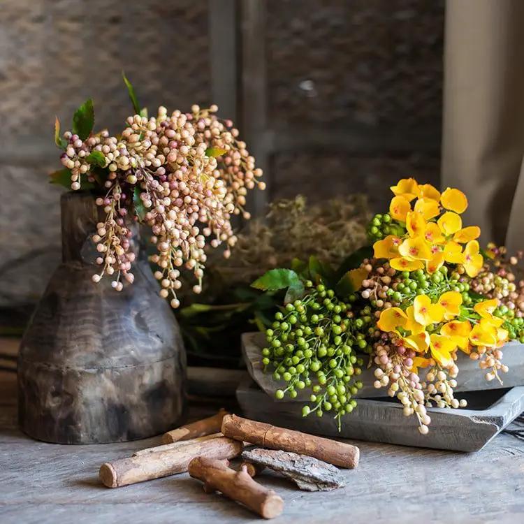 Faux Plant Linden Dilatatum Stem 17" Tall by RusticReach