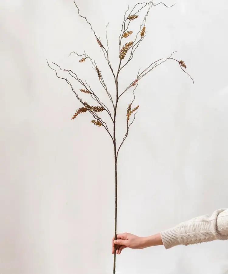 Artificial Dried Ling Yu Grass Stem 47" Tall Faux by RusticReach