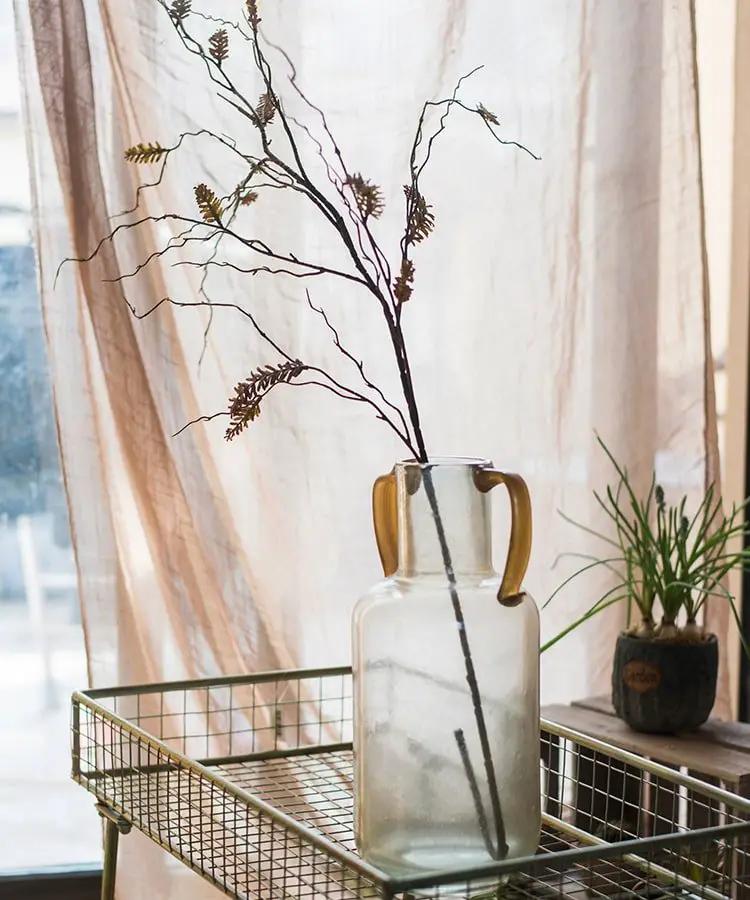 Artificial Dried Ling Yu Grass Stem 47" Tall Faux by RusticReach