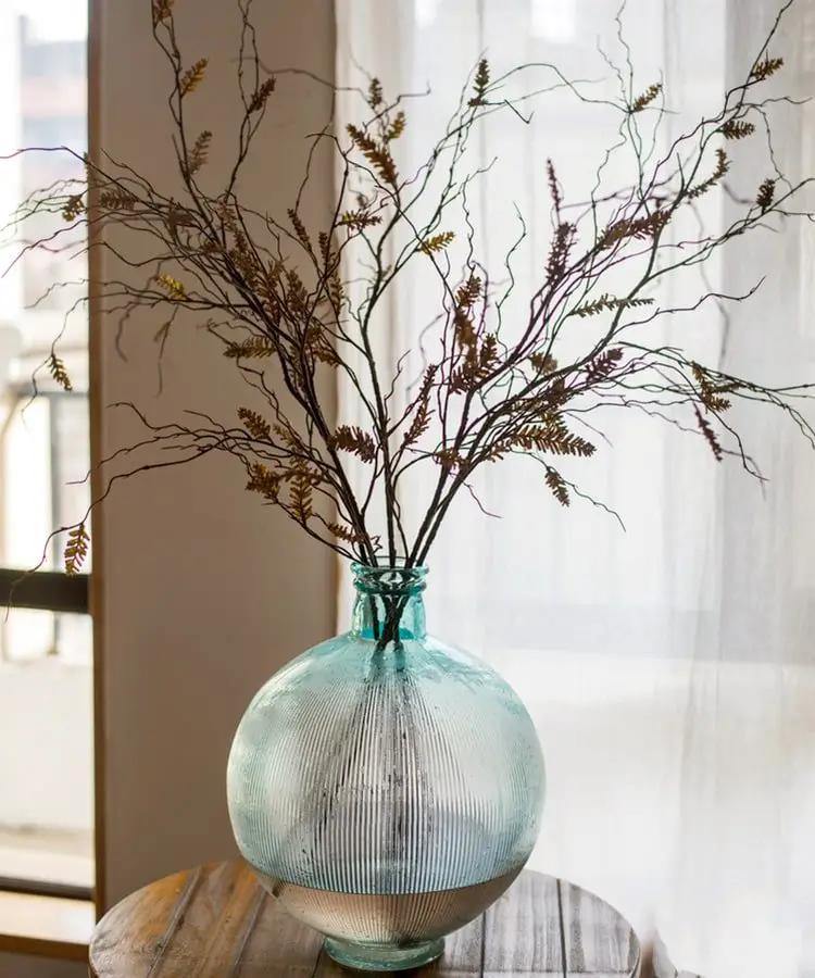 Artificial Dried Ling Yu Grass Stem 47" Tall Faux by RusticReach