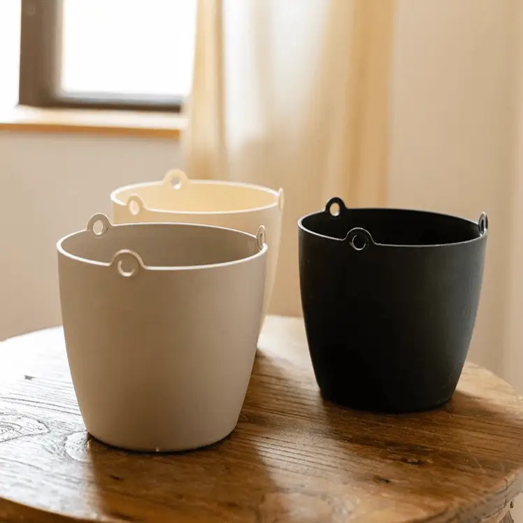 Modern Resin Hanging Planter for Artificial Plants by RusticReach