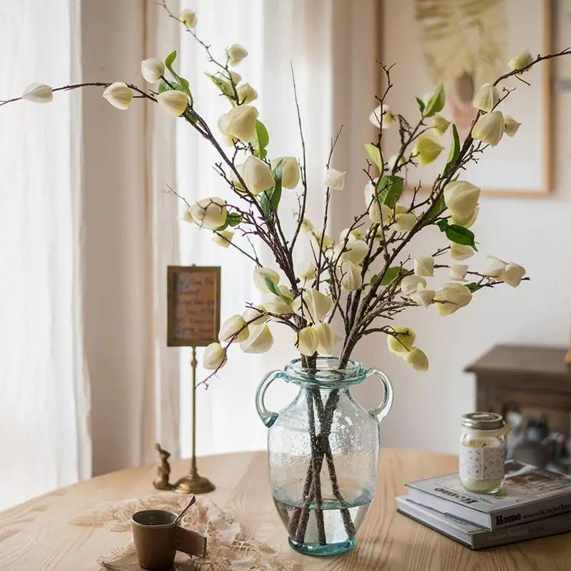 Artificial Makino Fruit Stem in White 39" Tall by RusticReach