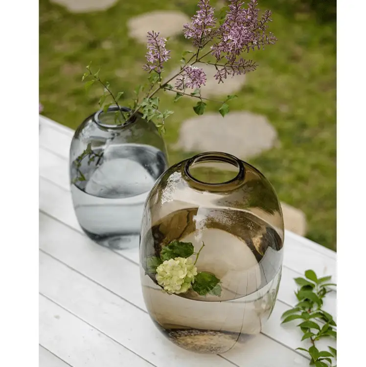 Modern Clear Glass Vase by RusticReach