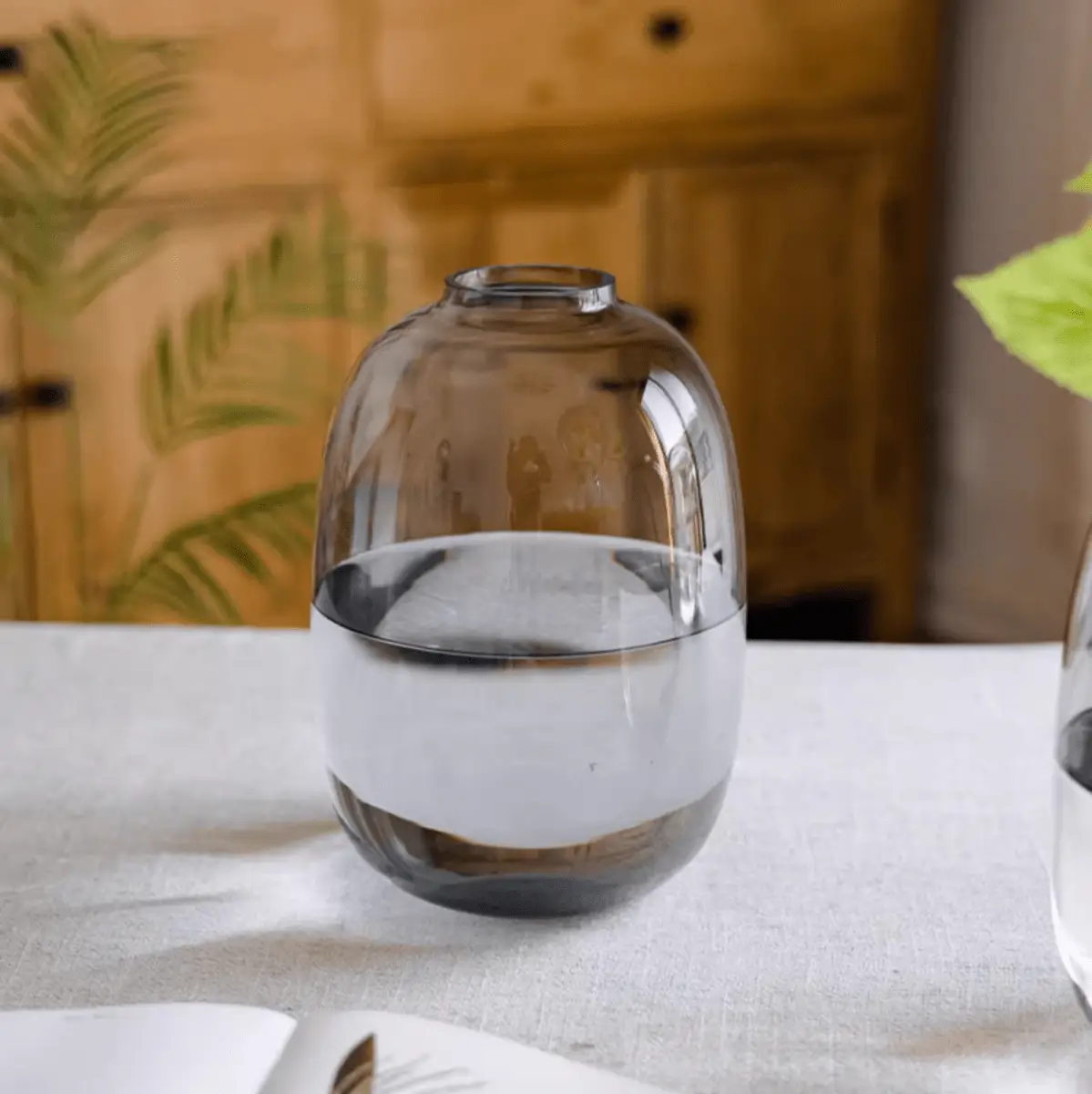 Modern Clear Glass Vase by RusticReach