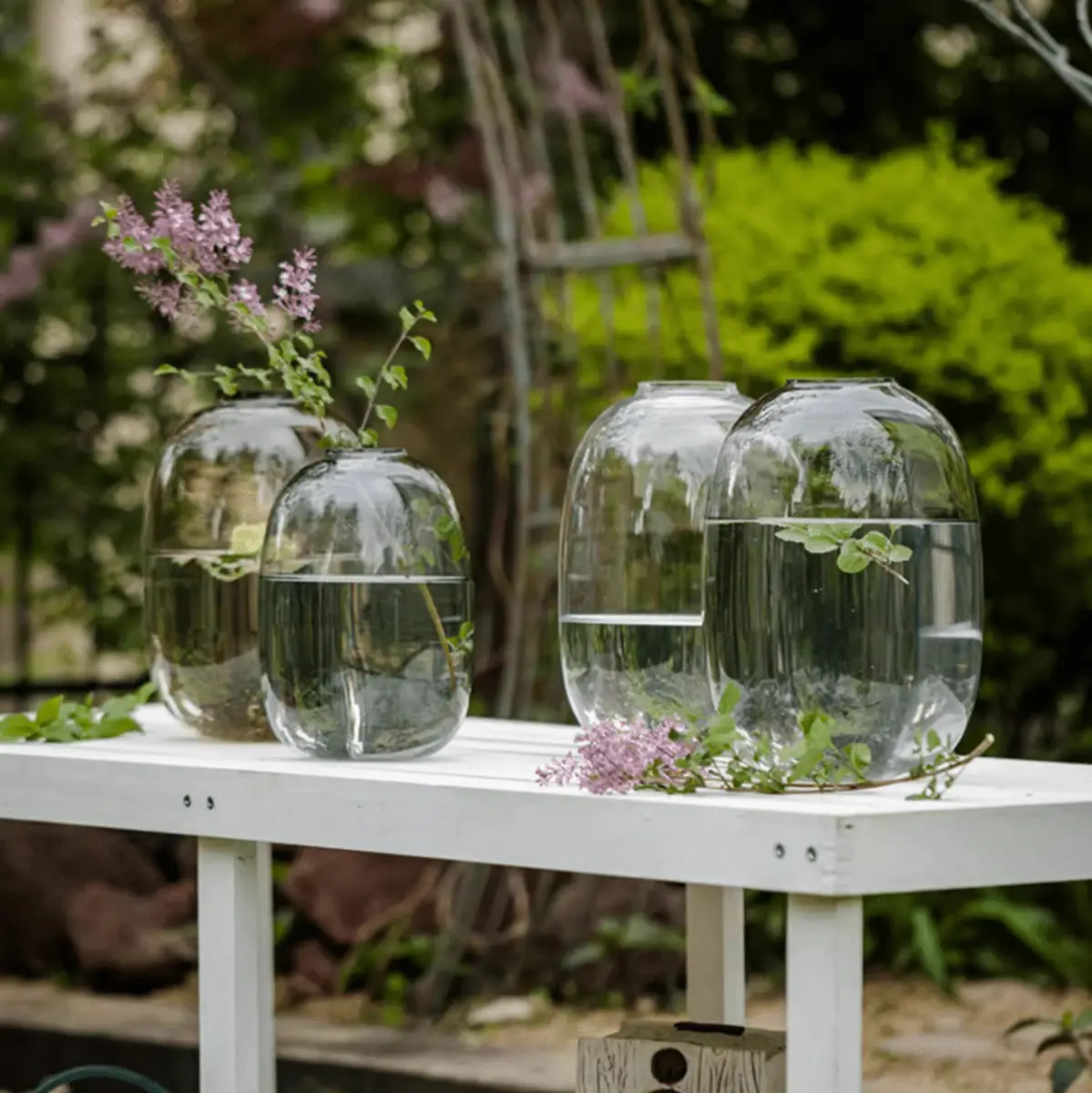 Modern Clear Glass Vase by RusticReach