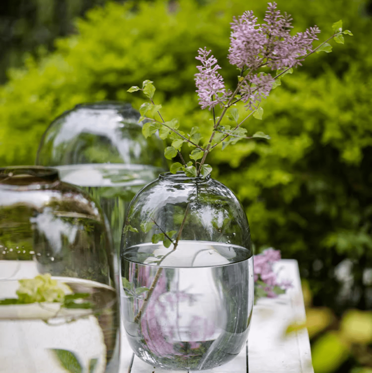 Modern Clear Glass Vase by RusticReach
