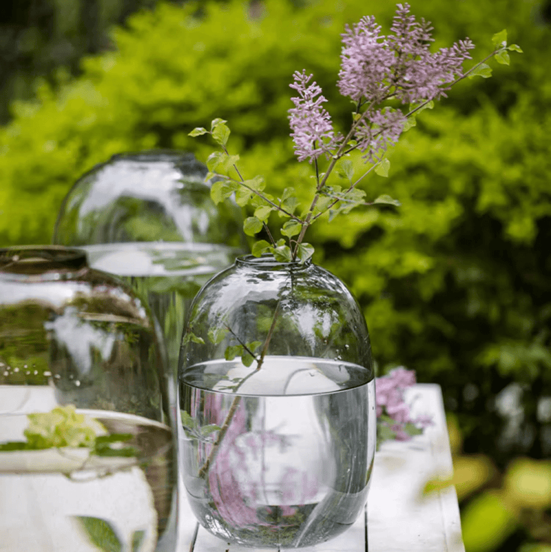 Modern Clear Glass Vase by RusticReach