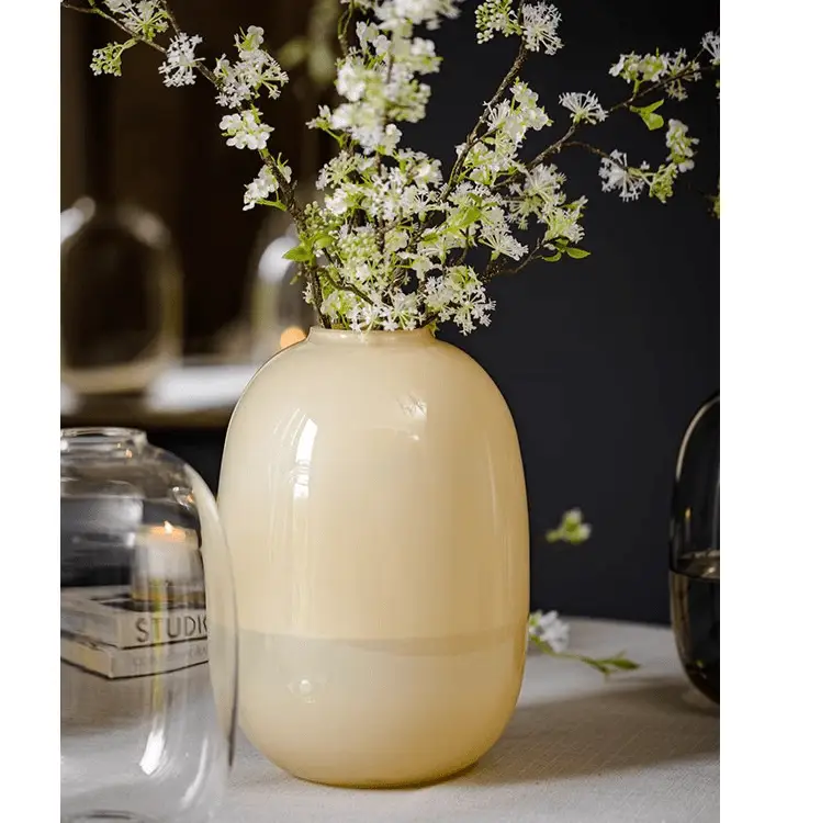 Modern Glass Vase in Yellow by RusticReach