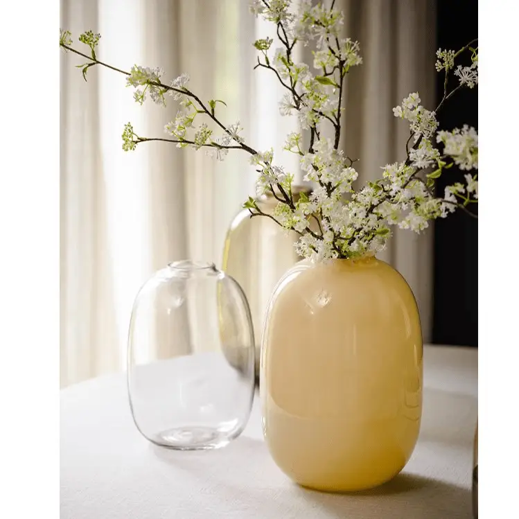 Modern Glass Vase in Yellow by RusticReach
