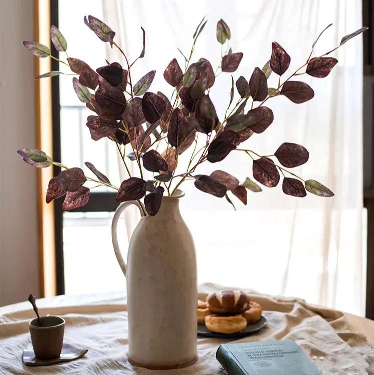 Midnight Plum Eucalyptus Stem 37.7" Tall by RusticReach