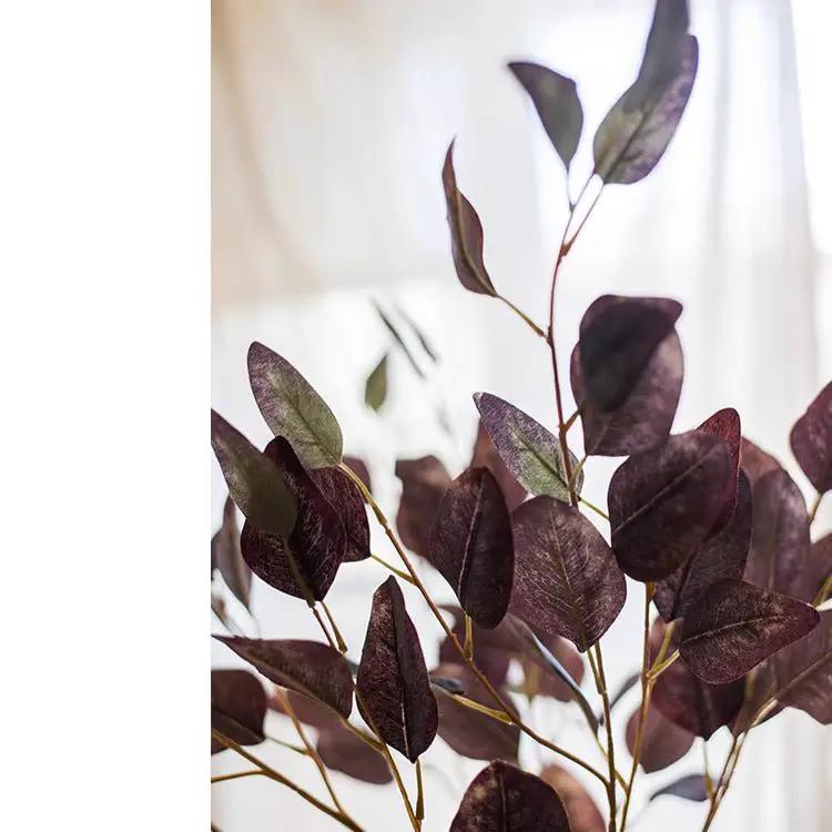 Midnight Plum Eucalyptus Stem 37.7" Tall by RusticReach