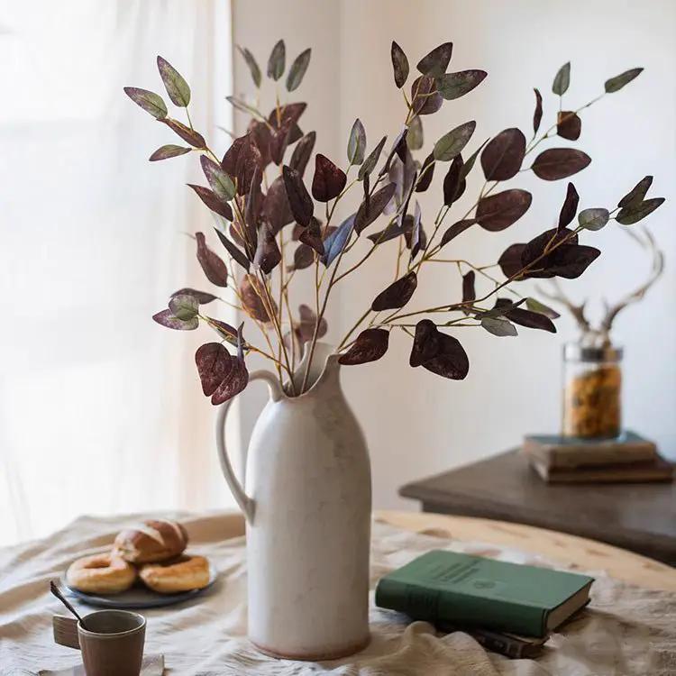 Midnight Plum Eucalyptus Stem 37.7" Tall by RusticReach