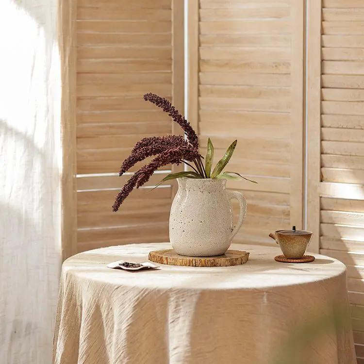 Artificial Millet Bundle in Dark Burgundy 19" Tall by RusticReach