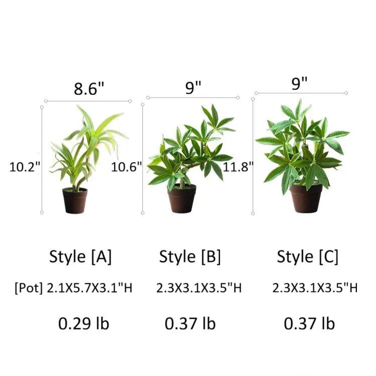 Mini Faux Potted Green Plant by RusticReach