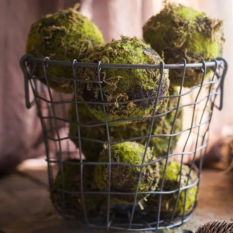 Faux Artificial Decorative Moss Ball by RusticReach