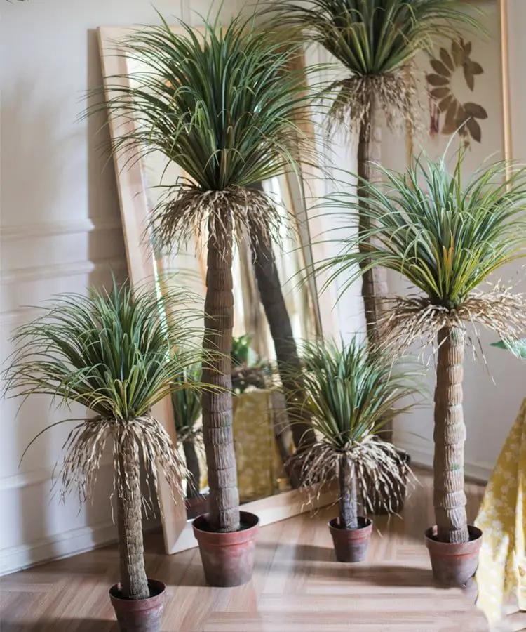 Moroccan Artificial Palm Tree In Pot by RusticReach