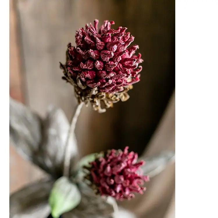Artificial Tall Stem Flower Mulan Thistle 43" Tall by RusticReach