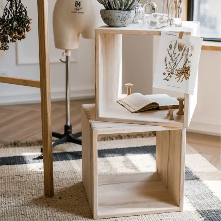Multifunctional Solid Wood Square Grid by RusticReach