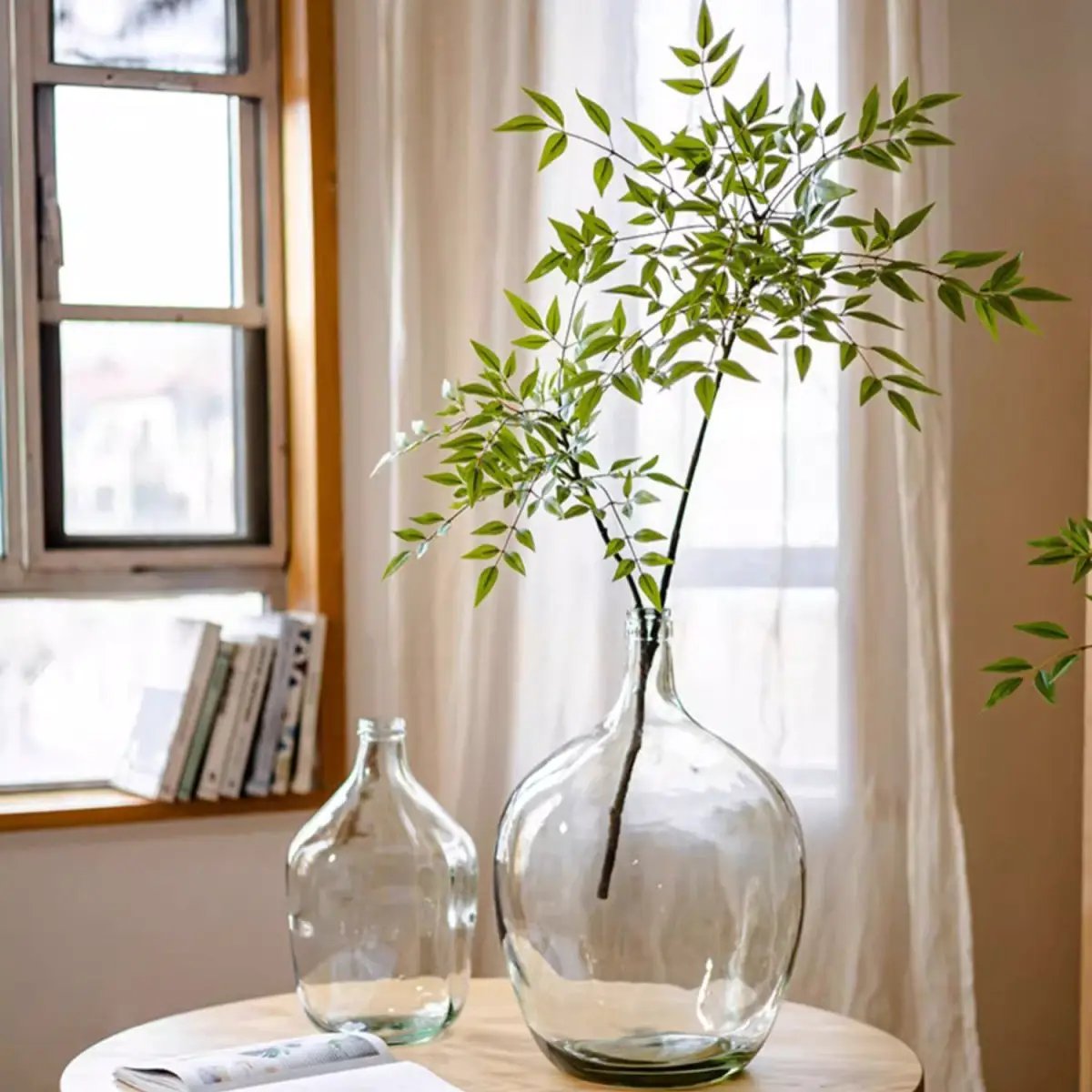 Green Nandina Leaf Stem by RusticReach
