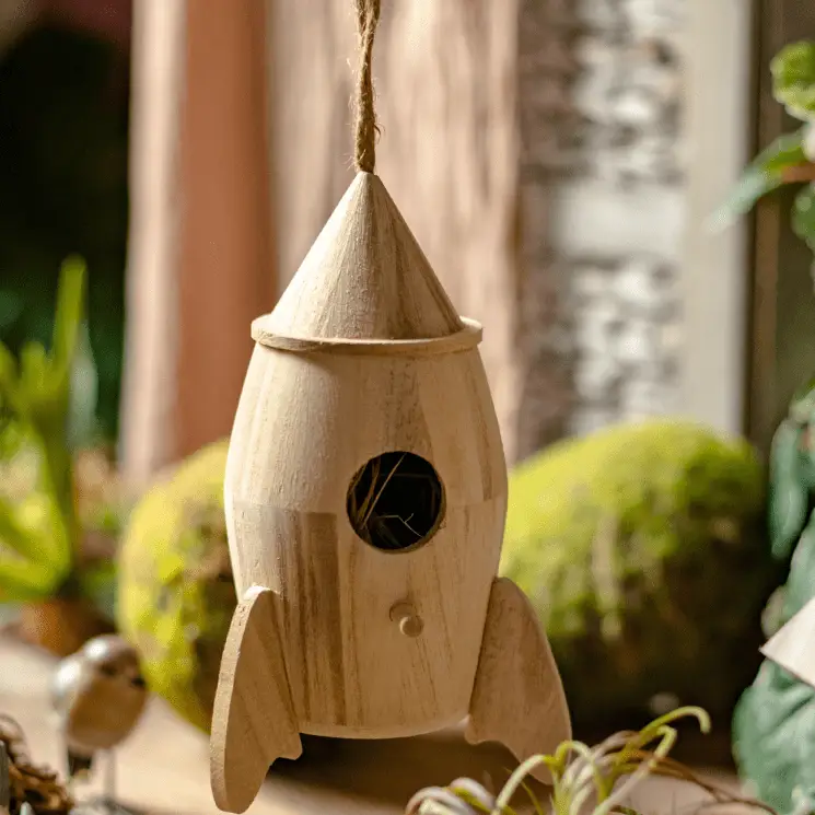 Natural Solid Wood Bird's Nest by RusticReach
