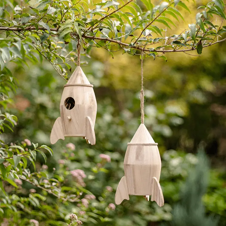 Natural Solid Wood Bird's Nest by RusticReach