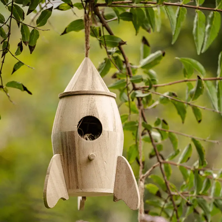 Natural Solid Wood Bird's Nest by RusticReach