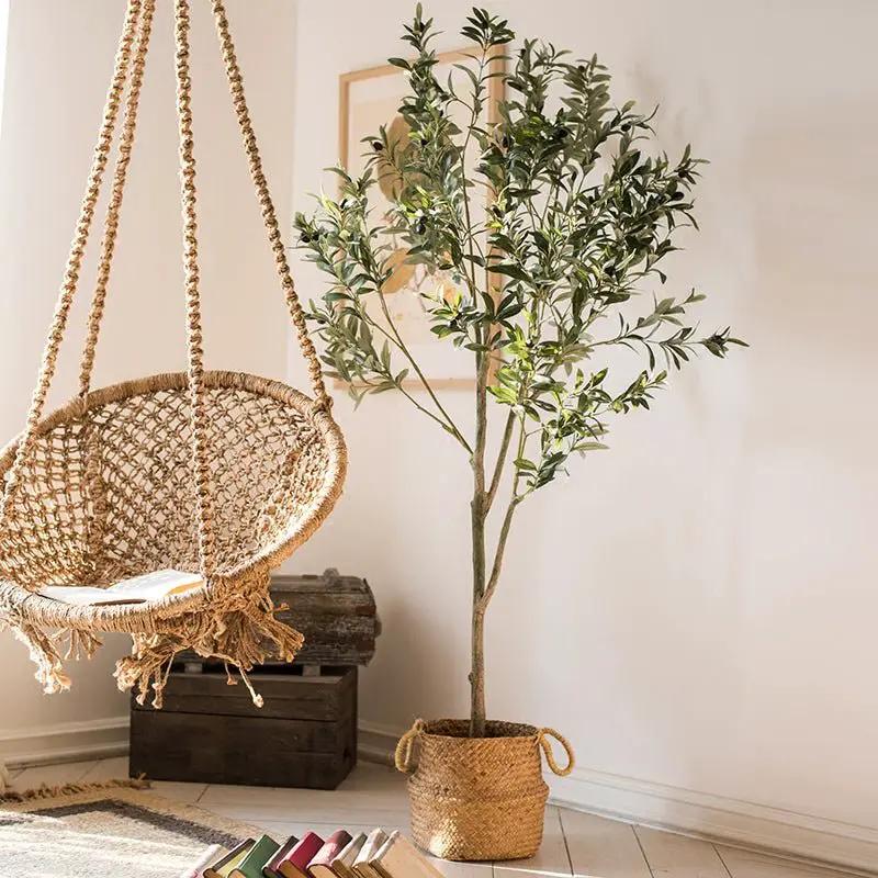 Artificial Silk Faux Olive Tree In Pot by RusticReach