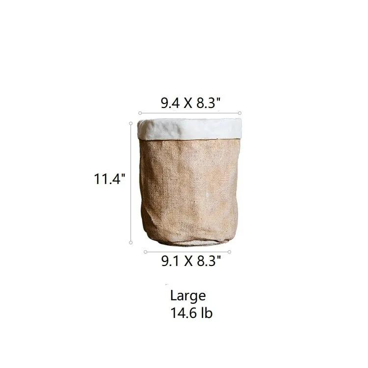 Paper Bag Style Concrete Garden Pot by RusticReach