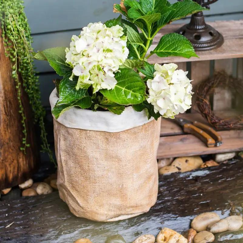 Paper Bag Style Concrete Garden Pot by RusticReach