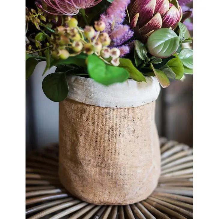 Paper Bag Style Concrete Garden Pot by RusticReach