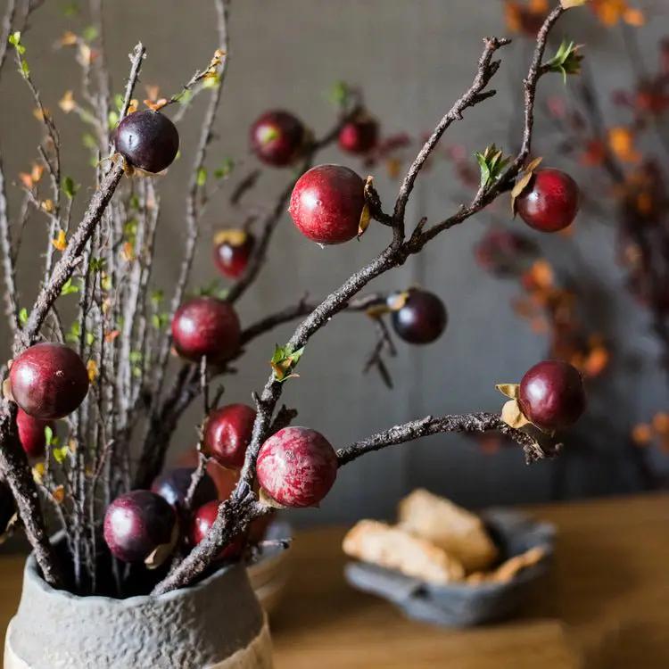 Artificial Passion Fruit Stem 37" Tall Silk Plant by RusticReach