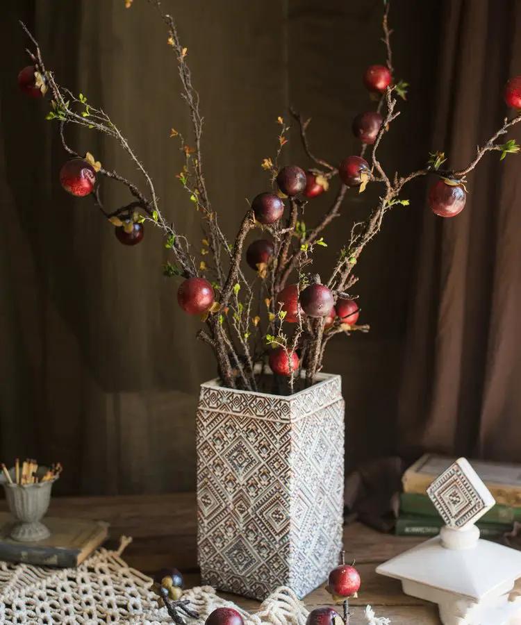 Artificial Passion Fruit Stem 37" Tall Silk Plant by RusticReach