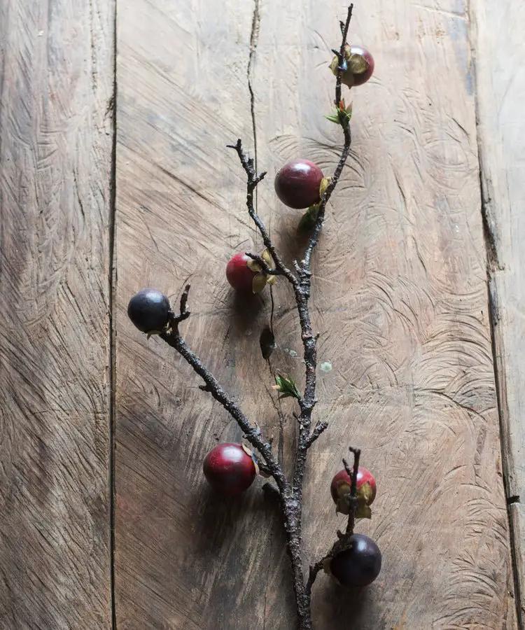 Artificial Passion Fruit Stem 37" Tall Silk Plant by RusticReach