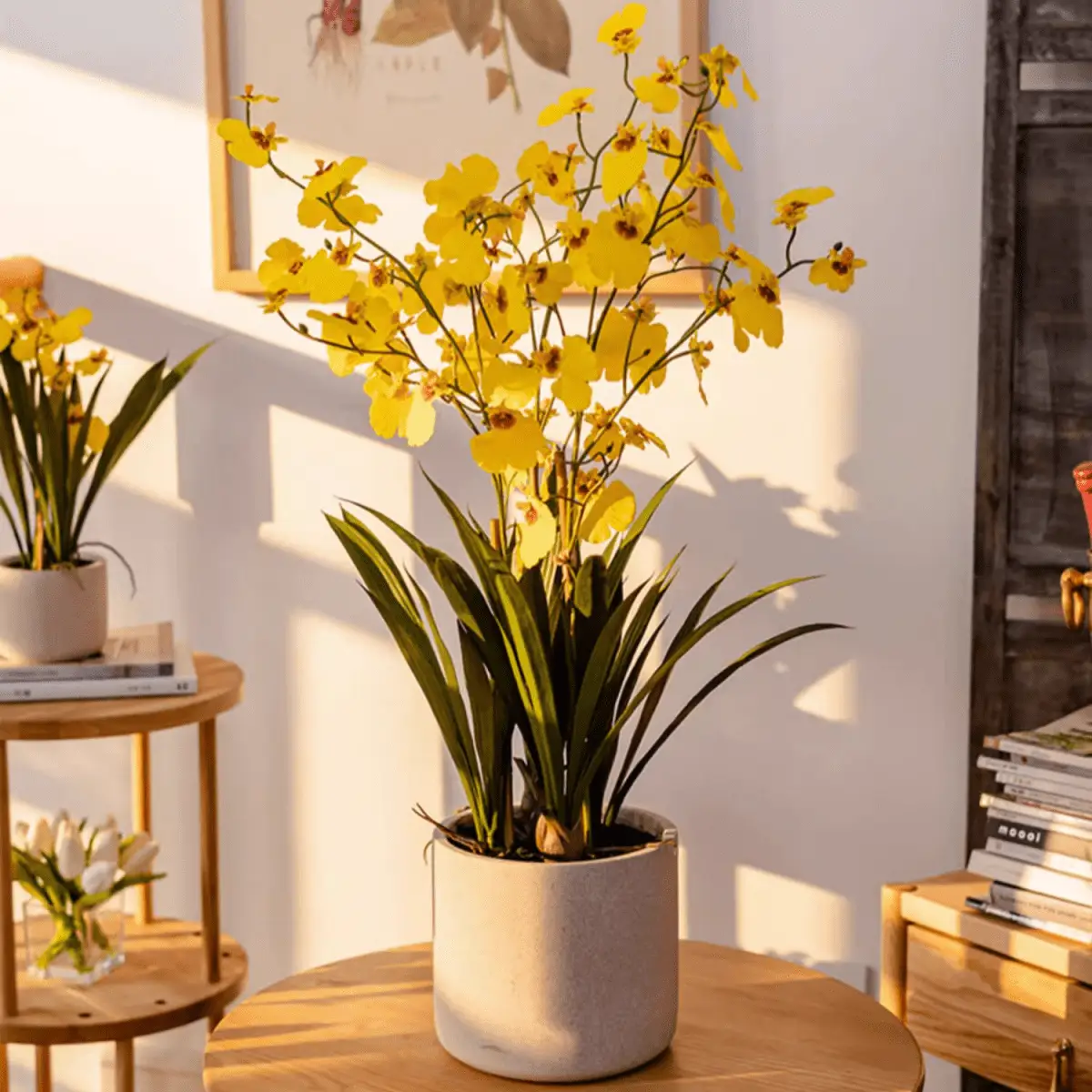 Potted Faux Dancing Lady Orchid by RusticReach