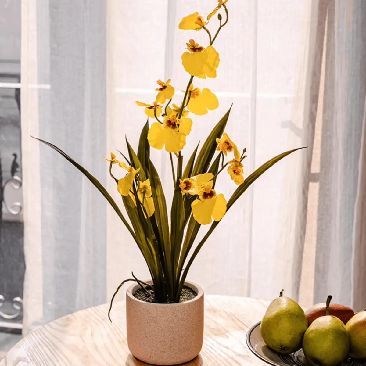 Potted Faux Dancing Lady Orchid by RusticReach