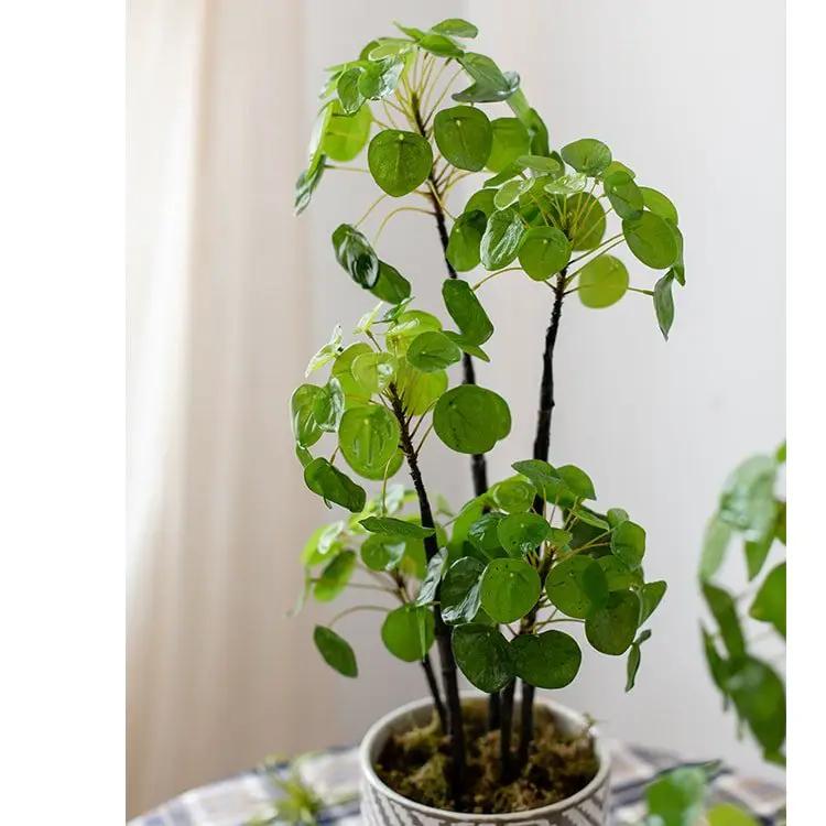Artificial Potted Pilea Plant 26" Tall by RusticReach