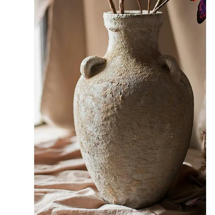 Pottery Stoneware Vase Zen Style Pottery for Dried Flowers by RusticReach