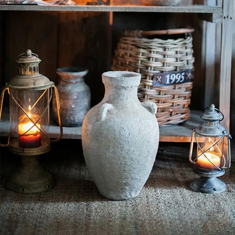 Pottery Stoneware Vase Zen Style Pottery for Dried Flowers by RusticReach