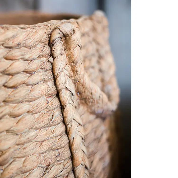 Large Rope Basket Cement Planter by RusticReach