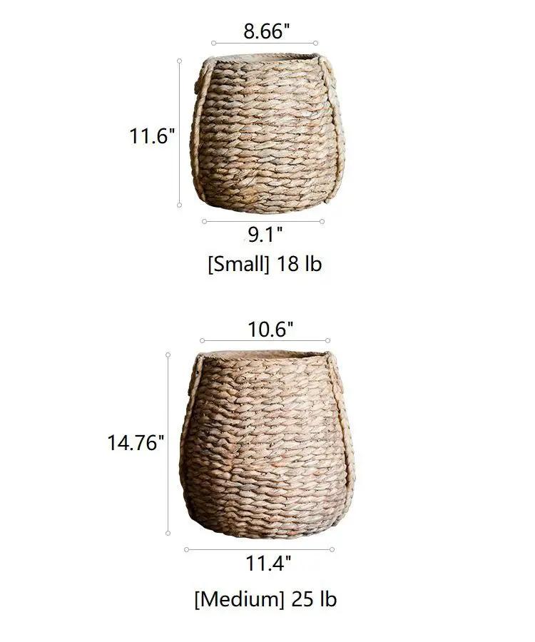 Large Rope Basket Cement Planter by RusticReach